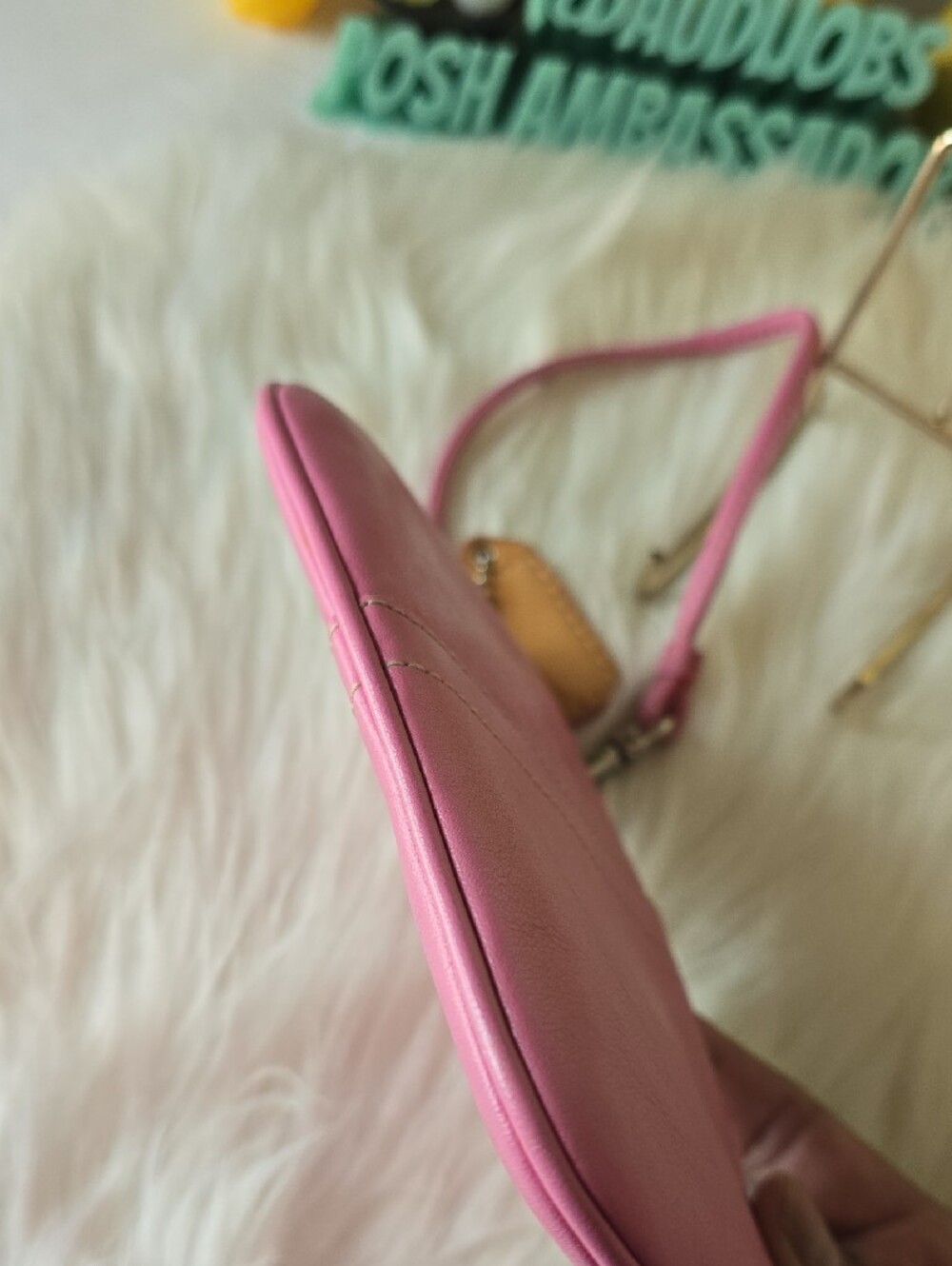Coach Y2K BARBIE Pink Leather Wristlet Clutch EUC - Picture 8 of 14